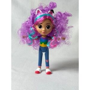 Gabby's Dollhouse Gabby Girl Doll 8 inch Curly Purple Hair Rainbow 20302BDM